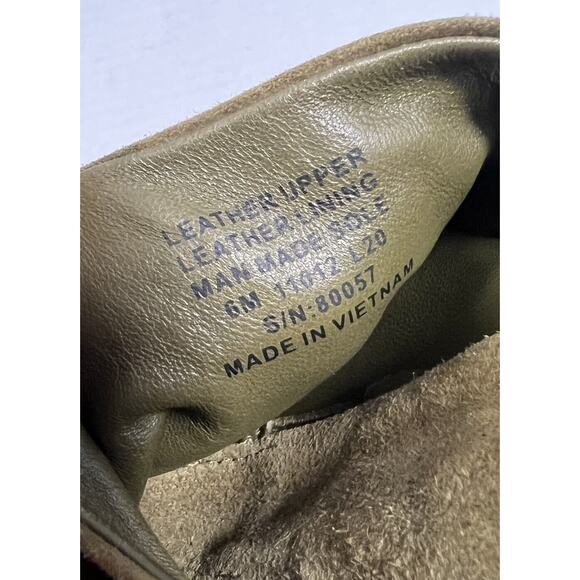 Tory Burch Sz 6 Suede Slingback Strap Espadrille Sandal in Olive Green - Picture 6 of 9